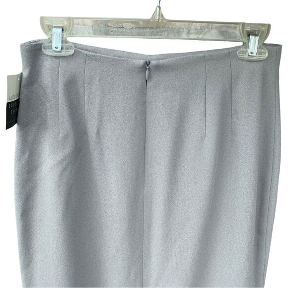 NWT Liz Claiborne Fully Lined Grey Straight Skirt Dress Business Casual size 8 - Picture 4 of 11